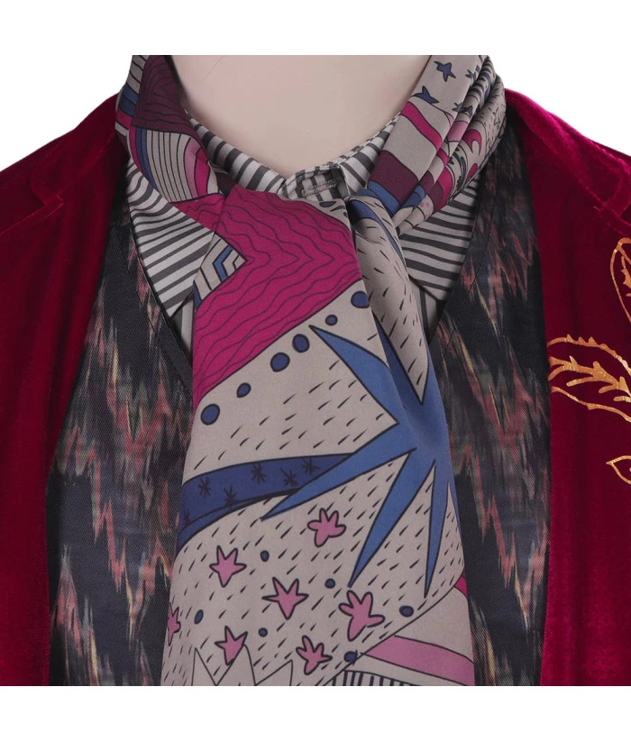 Men Dark Red Golden Trim Luxury Coat Suit Fullset Outfit Royal Style Halloween Costume 8 Men Dark Red Golden Trim Luxury Coat Suit Fullset Outfit Royal Style Halloween Costume - Image 6