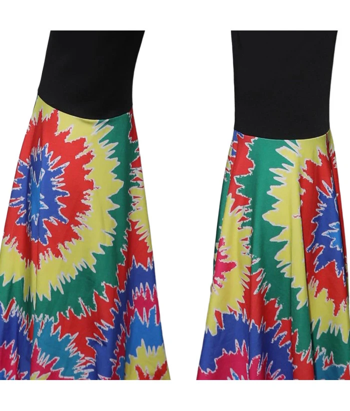 1970s Hippie Retro Jumpsuit 7Pcs Set Women Halloween Costume 8 1970s Hippie Retro Jumpsuit 7Pcs Set Women Halloween Costume - Image 6