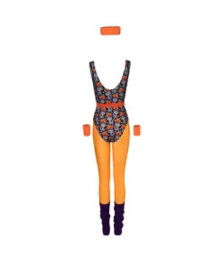 1980s Fitness Orange Printed Jumpsuit 6Pcs Set Women Halloween Costume -Accessories Shop Women2080s20Print20Fitness20Jumpsuit206Pcs20Set20Halloween20Costume205 700x823 1