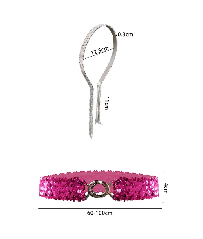 1980s DIsco Laser Flare Jumpsuit 3Pcs Women Halloween Costume 7 1980s DIsco Laser Flare Jumpsuit 3Pcs Women Halloween Costume - Image 5