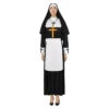 Nun Robe Fullset Women Halloween Costume 2 Nun Robe Fullset Women Halloween Costume -Accessories Shop Women20Balck20White20Nun20Robe20Long20Dress20with20Cross20Fullset20Halloween20Costume202 700x823 1