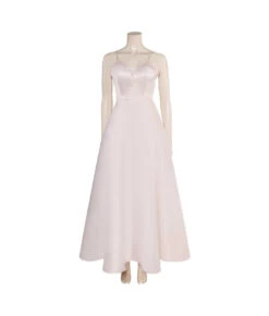 Women Beige Gown Prom Night Halloween Party Costume