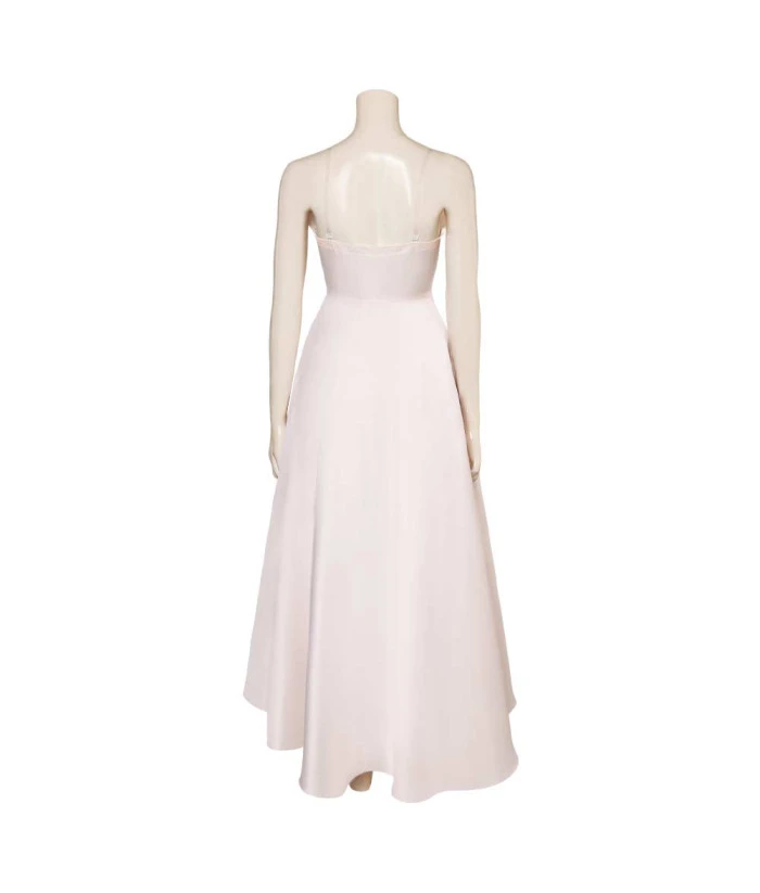 Women Beige Gown Prom Night Halloween Party Costume 6 Women Beige Gown Prom Night Halloween Party Costume - Image 4