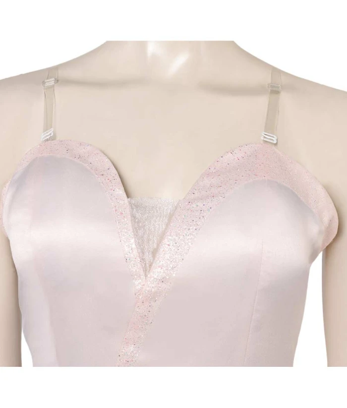 Women Beige Gown Prom Night Halloween Party Costume 7 Women Beige Gown Prom Night Halloween Party Costume - Image 5