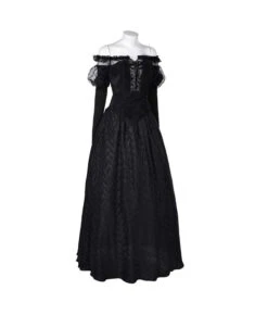 Witch Lace Gothic Shoulder Gown Women Halloween Costume 12 Witch Lace Gothic Shoulder Gown Women Halloween Costume -Accessories Shop Women20Black20Gothic20Shoulder20Gown20Halloween20Costume201 700x823 1