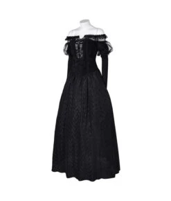 Witch Lace Gothic Shoulder Gown Women Halloween Costume 10 Witch Lace Gothic Shoulder Gown Women Halloween Costume -Accessories Shop Women20Black20Gothic20Shoulder20Gown20Halloween20Costume207 700x823 1