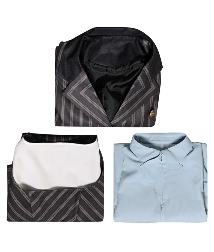 Women Black Strip Suit Halloween Costume 8 Women Black Strip Suit Halloween Costume - Image 6