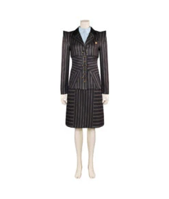 Women Black Strip Suit Halloween Costume