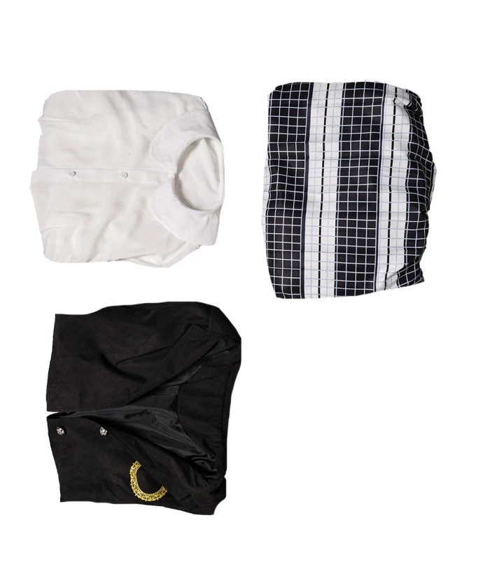 Women Black Uniform Suit Long Dress Halloween Costume 9 Women Black Uniform Suit Long Dress Halloween Costume - Image 7