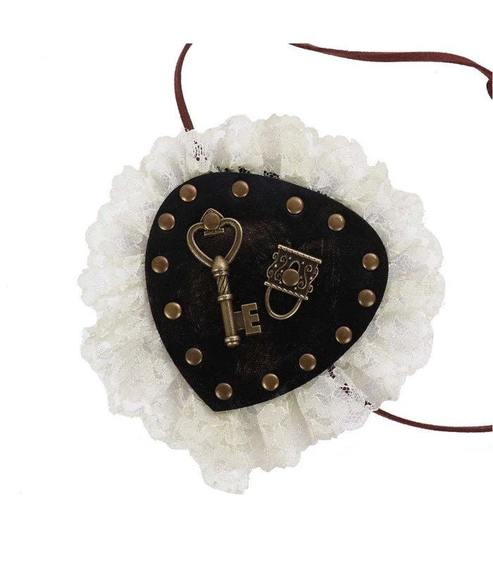 Pirate Gothic Steampunk Lace One-Eyed Eye Patch Halloween Costume Accessories 5 Pirate Gothic Steampunk Lace One-Eyed Eye Patch Halloween Costume Accessories - Image 3