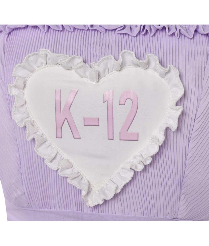 Women Light Purple Doll Cloth With Bow Halloween Costume 4 Women Light Purple Doll Cloth With Bow Halloween Costume - Image 2