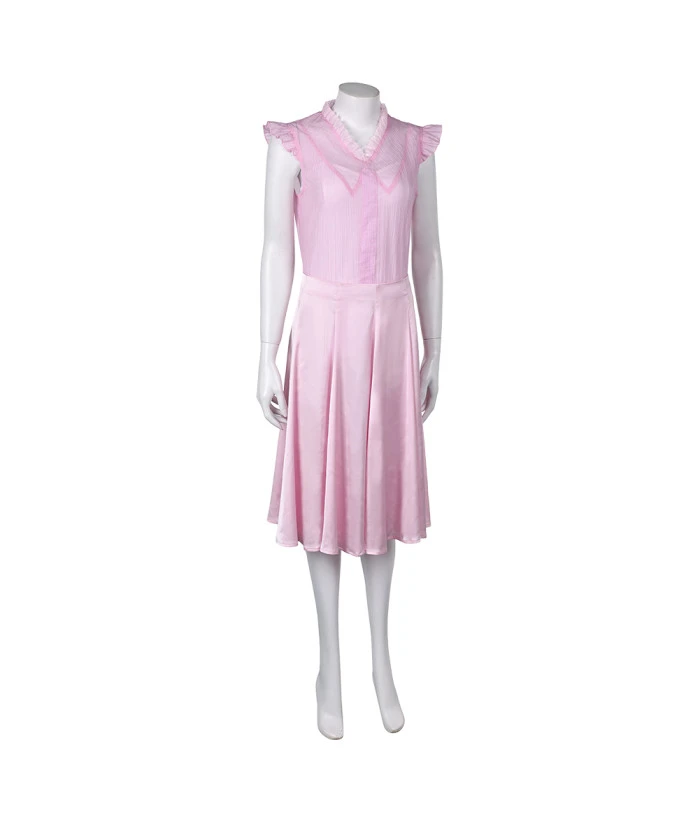 Women Pink 90s Dress Halloween Costume 4 Women Pink 90s Dress Halloween Costume - Image 2