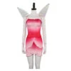 Women Pink Fairy Dress With Wings Halloween Costume