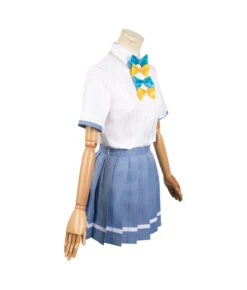 Women White Shirt Two Bows School Uniform JK Uniform Halloween Costume -Accessories Shop Yanami20Anna20Too20Many20Losing20Heroines20Anime20White20Uniform20Cosplay20Costume4 700x823 1