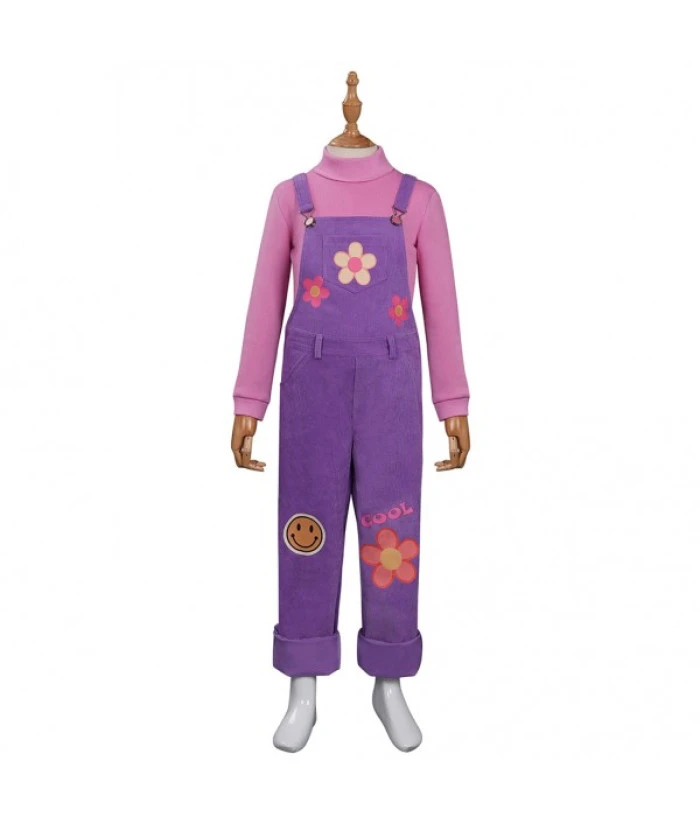 Kids Children Purple Overalls Casual Outfit 12 Kids Children Purple Overalls Casual Outfit - Image 10