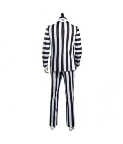 Men Gothic Black And White Striped Suit Halloween Stage Costume -Accessories Shop adam beetlejuice black and white striped suit halloween cosplay costume 3 700x823 1