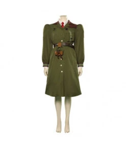 Women Navy Green Military Uniform Long Coat Officer Role Play Halloween Costume -Accessories Shop agatha trunchbull matilda outfits halloween cosplay costume 1 700x823 1