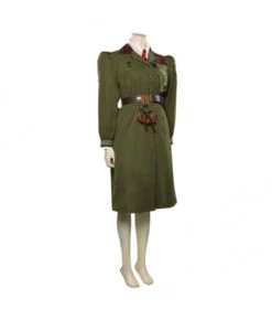 Women Navy Green Military Uniform Long Coat Officer Role Play Halloween Costume -Accessories Shop agatha trunchbull matilda outfits halloween cosplay costume 4 700x823 1