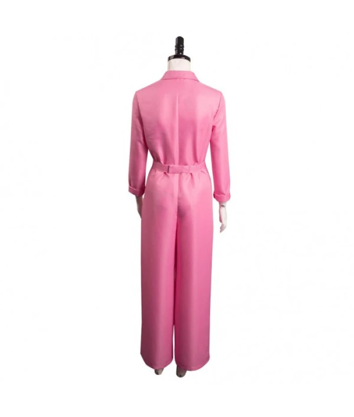 Women 80s Vintage Pink Jumpsuit Worker Halloween Costume 6 Women 80s Vintage Pink Jumpsuit Worker Halloween Costume - Image 4