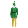Adult Green Garden Gnome Outfits Halloween Stage Costume