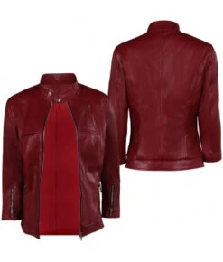 Women Red Jacket Motocycle GangCasual Outfit 16 Women Red Jacket Motocycle GangCasual Outfit -Accessories Shop claire biohazard resident evil death island coat halloween cosplay costume 9 700x823 1