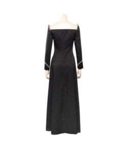 Women Medieval Fantasy Black Off The Shoulder Dress Halloween Costume -Accessories Shop daemon targaryen house of the dragon dress black version halloween cosplay costume 3 700x823 1