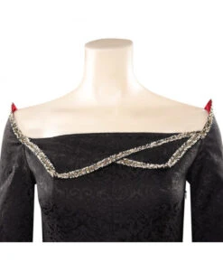 Women Medieval Fantasy Black Off The Shoulder Dress Halloween Costume -Accessories Shop daemon targaryen house of the dragon dress black version halloween cosplay costume 6 700x823 1