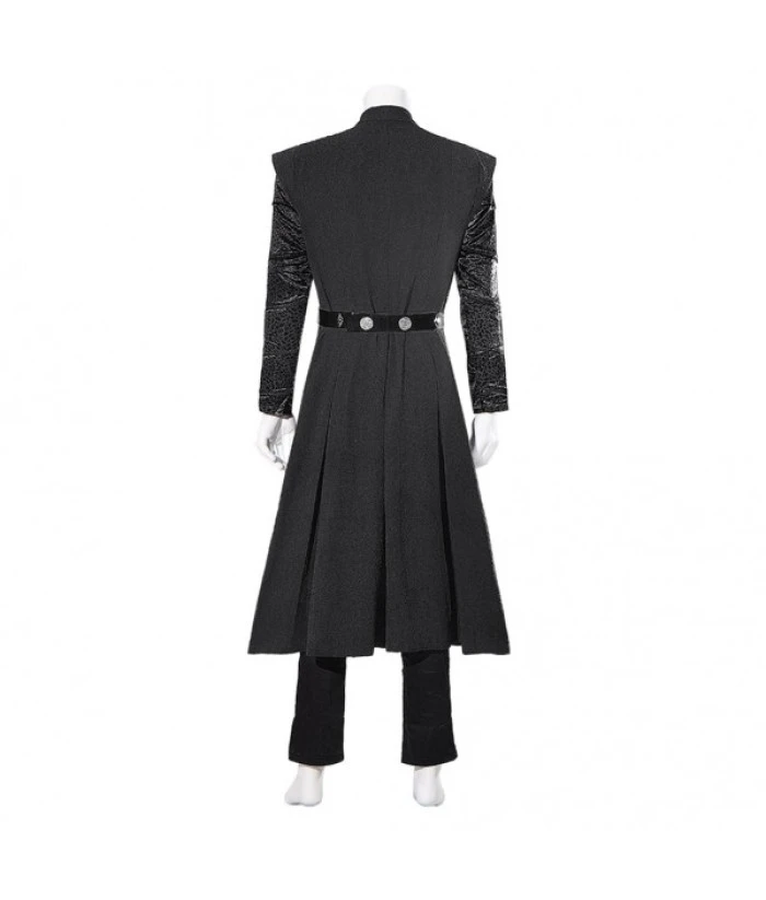 Men Medieval Fantasy Black Outfit Prince Full Set Halloween Costume 5 Men Medieval Fantasy Black Outfit Prince Full Set Halloween Costume - Image 3