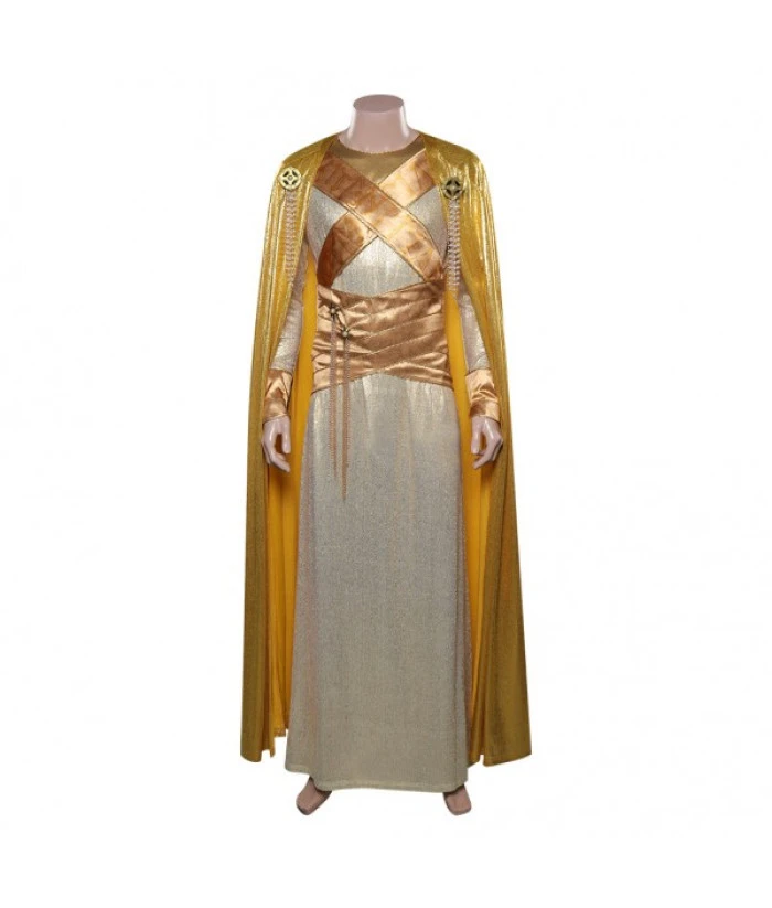 Men Caesar Roman Gold Cape Fantasy Outfits Halloween Costume 4 Men Caesar Roman Gold Cape Fantasy Outfits Halloween Costume - Image 2
