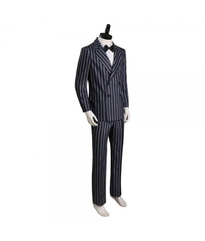 Men Gothic Black Suit Fomal Outfit Halloween Costume 6 Men Gothic Black Suit Fomal Outfit Halloween Costume - Image 4