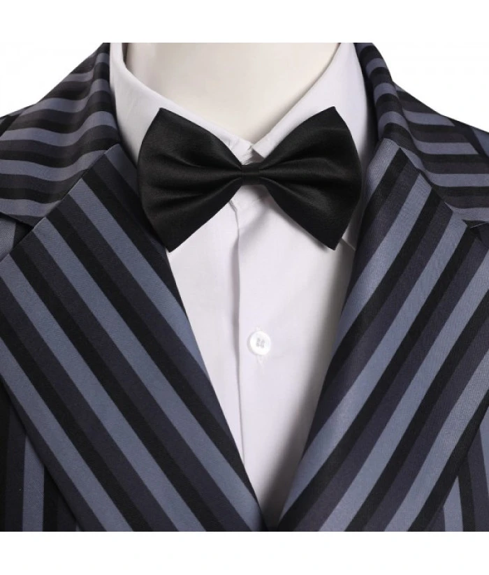 Men Gothic Black Suit Fomal Outfit Halloween Costume 7 Men Gothic Black Suit Fomal Outfit Halloween Costume - Image 5