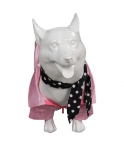 1980s Pink Jacket Black Silk Pet Halloween Costume 13 1980s Pink Jacket Black Silk Pet Halloween Costume -Accessories Shop grease rydell high cheerleader pet clothing halloween cosplay costume 1 700x823 1