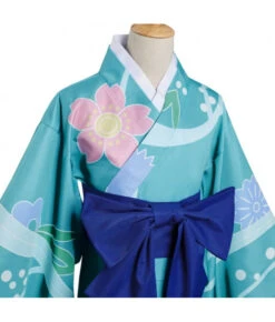 Women Blue Printed Kimono Japanese Tranditional Yukata Halloween Costume -Accessories Shop hashibira inosuke demon slayer kimetsu no yaiba kimono halloween cosplay costume 7 700x823 1