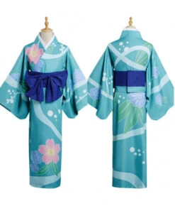 Women Blue Printed Kimono Japanese Tranditional Yukata Halloween Costume -Accessories Shop hashibira inosuke demon slayer kimetsu no yaiba kimono halloween cosplay costume 9 700x823 1