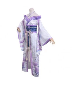 Women Purple Shoulder Kimono Design Fullset Outfit Halloween Costume -Accessories Shop himeno hyakkiyakou outfit halloween cosplay costume 2 700x823 1