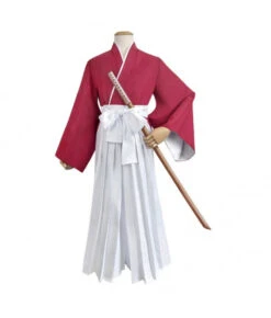 Men Kimono Red Japanese TraditionalOutfits Samurai Halloween Stage Costume