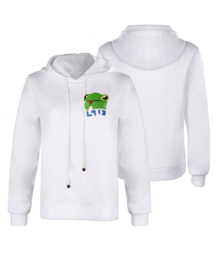 Women White Hoodie Casual Outfit 11 Women White Hoodie Casual Outfit - Image 9