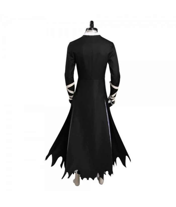 Men Strip Black Kimono Stylish Japanese Yukata Halloween Costume 5 Men Strip Black Kimono Stylish Japanese Yukata Halloween Costume - Image 3