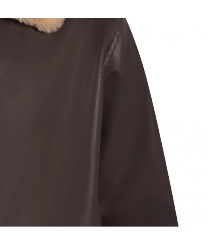 Men Brown Jacket Coat With Black Tactical Tights Strap Gun Bag Fullset Outfit Agent Role Play Halloween Costume 11 Men Brown Jacket Coat With Black Tactical Tights Strap Gun Bag Fullset Outfit Agent Role Play Halloween Costume - Image 9