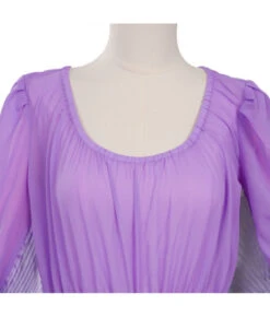 Women Light Purple Stylish Long Robe Dress Halloween Special Costume -Accessories Shop lily munster the munsters dress halloween cosplay costume 5 700x823 1