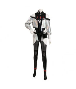 Women Black And White Fancy Garment Leather Futuristic Outfit Halloween Costume -Accessories Shop lucy cyberpunk edgerunners outfits halloween cosplay costume 1 700x823 1