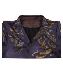 Men Leather Gradient Printed Jacket -Accessories Shop luis serra resident evil 4 coat halloween cosplay costume 8 700x823 1