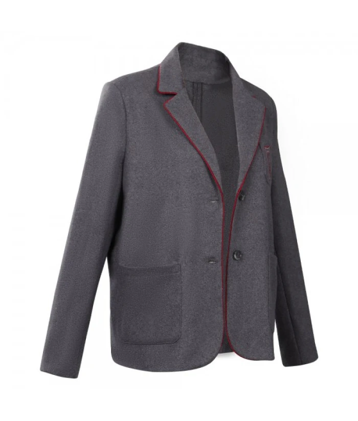 Women Royal Grey Suit Coat School Uniform - Image 6