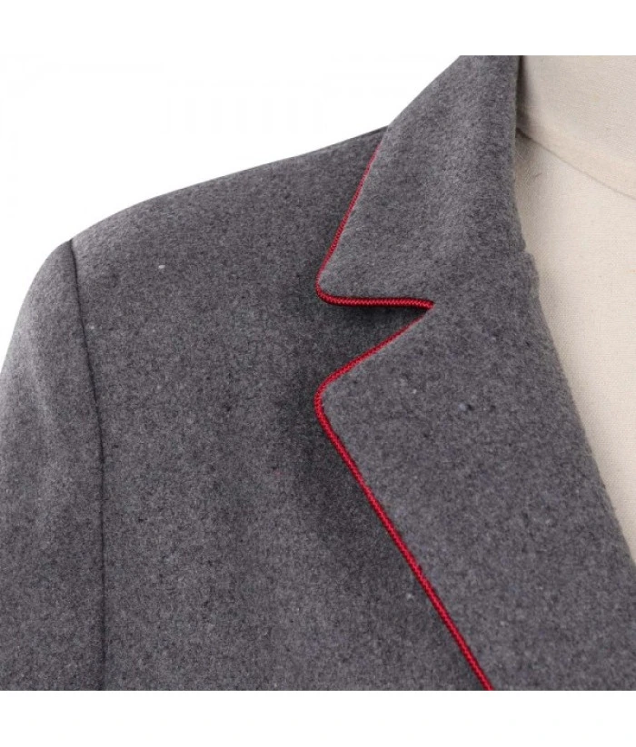 Women Royal Grey Suit Coat School Uniform - Image 8