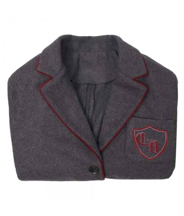 Women Royal Grey Suit Coat School Uniform - Image 9