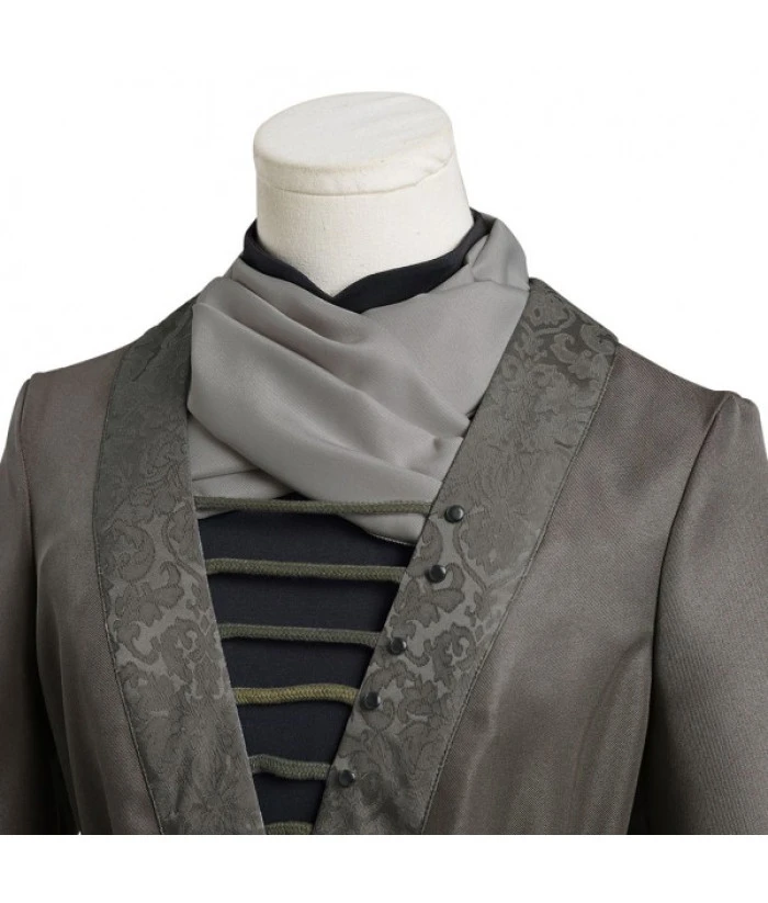 Women Medieval Fantasy Witch Wizard Hooded Cloak Fullset Halloween Costume 8 Women Medieval Fantasy Witch Wizard Hooded Cloak Fullset Halloween Costume - Image 6