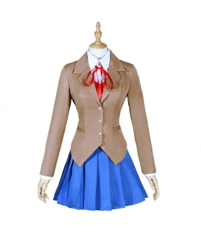 Women Light Brown Suit School Uniform JK Uniform Halloween Costume 3 Women Light Brown Suit School Uniform JK Uniform Halloween Costume