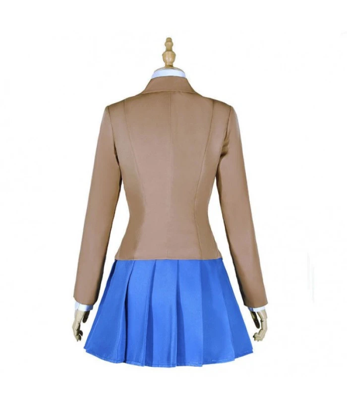 Women Light Brown Suit School Uniform JK Uniform Halloween Costume 4 Women Light Brown Suit School Uniform JK Uniform Halloween Costume - Image 2
