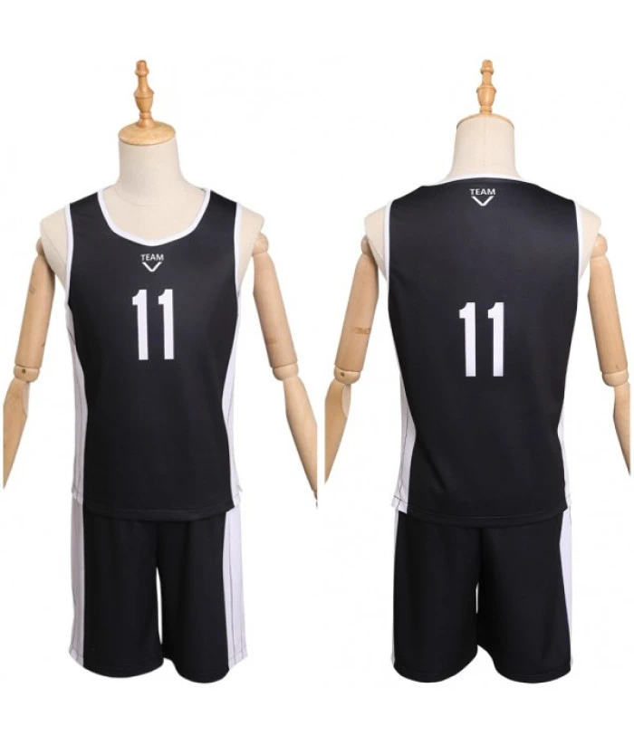 Men Black Team Uniform Sports Team 11 Casual Exercise Costume 10 Men Black Team Uniform Sports Team 11 Casual Exercise Costume - Image 8