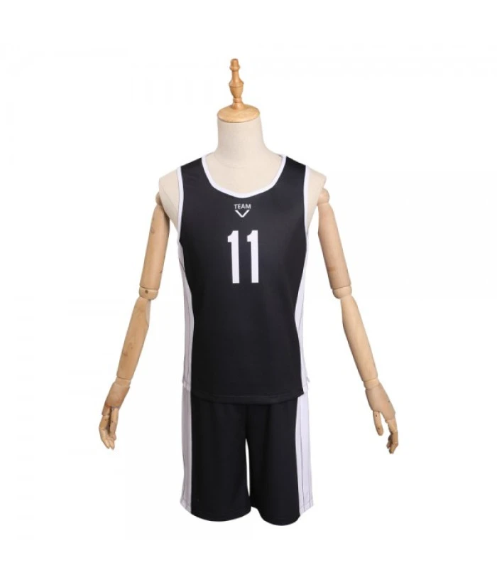 Men Black Team Uniform Sports Team 11 Casual Exercise Costume 8 Men Black Team Uniform Sports Team 11 Casual Exercise Costume - Image 6